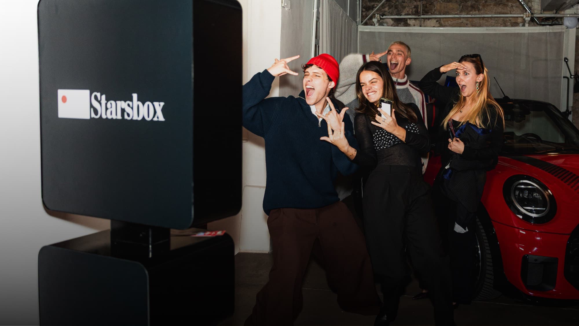 Photobooth premium Starsbox lors d'un événement